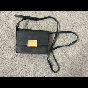 Forever 21 Black Faux Leather Crossbody Purse